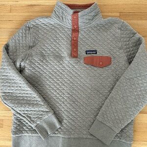 Patagonia Gray Quilted Pullover